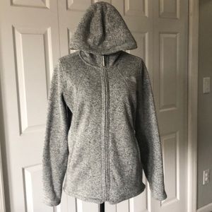 The North Face Gray Zip-Up Hooded Jacket